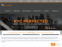 Tablet Screenshot of exiger.com